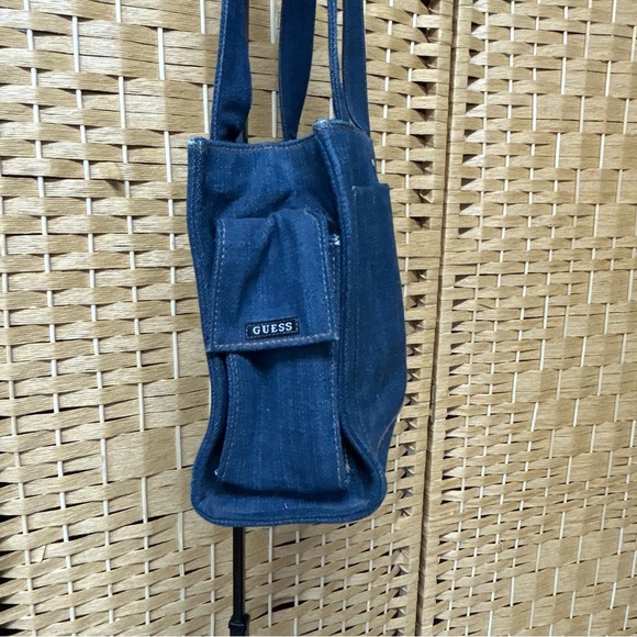 Y2K Guess Vintage denim small yore handbag shoulder bag in blue - Picture 4 of 7